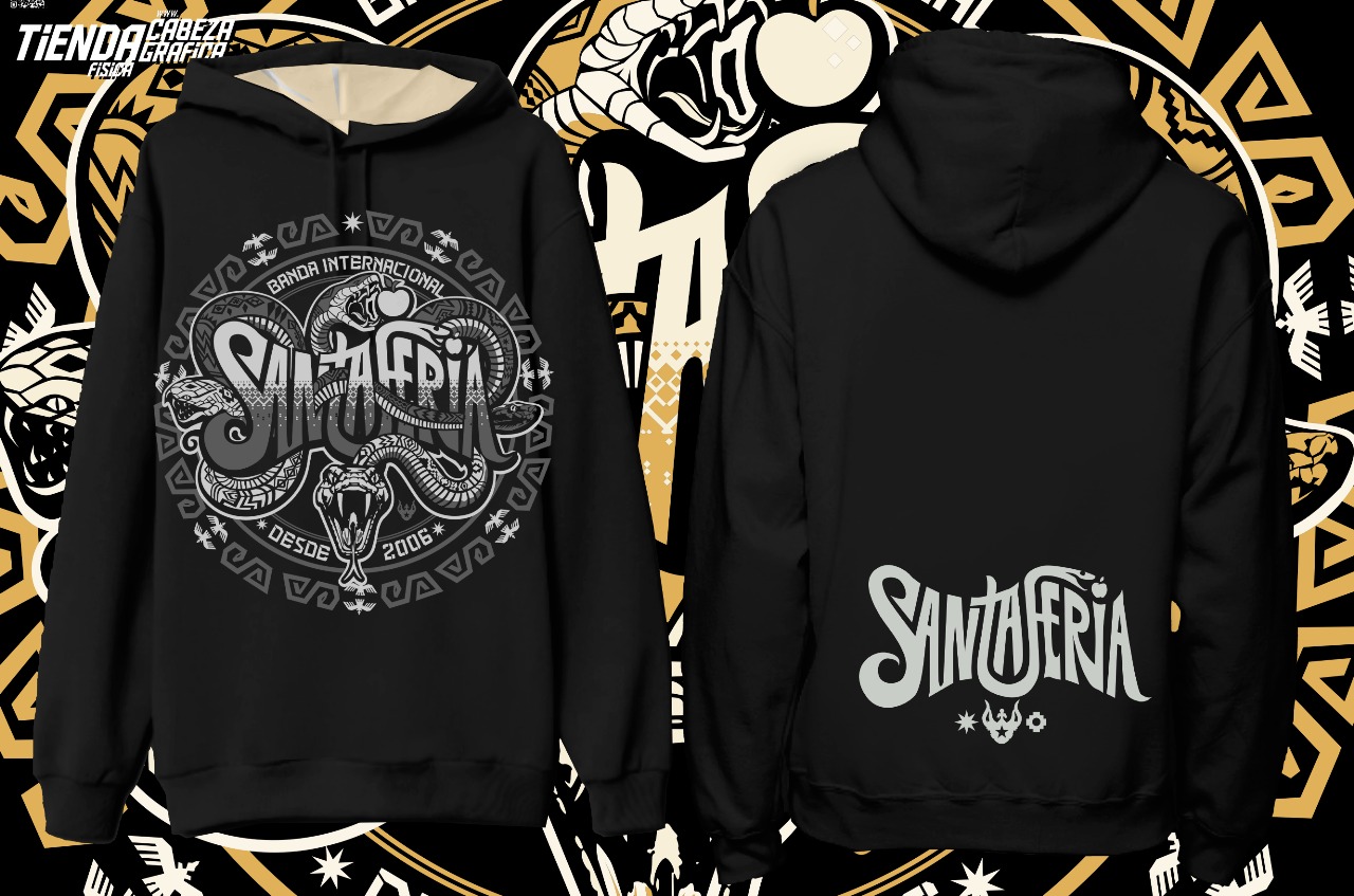 Polerón capucha Logo Santa Feria 2025 Unisex