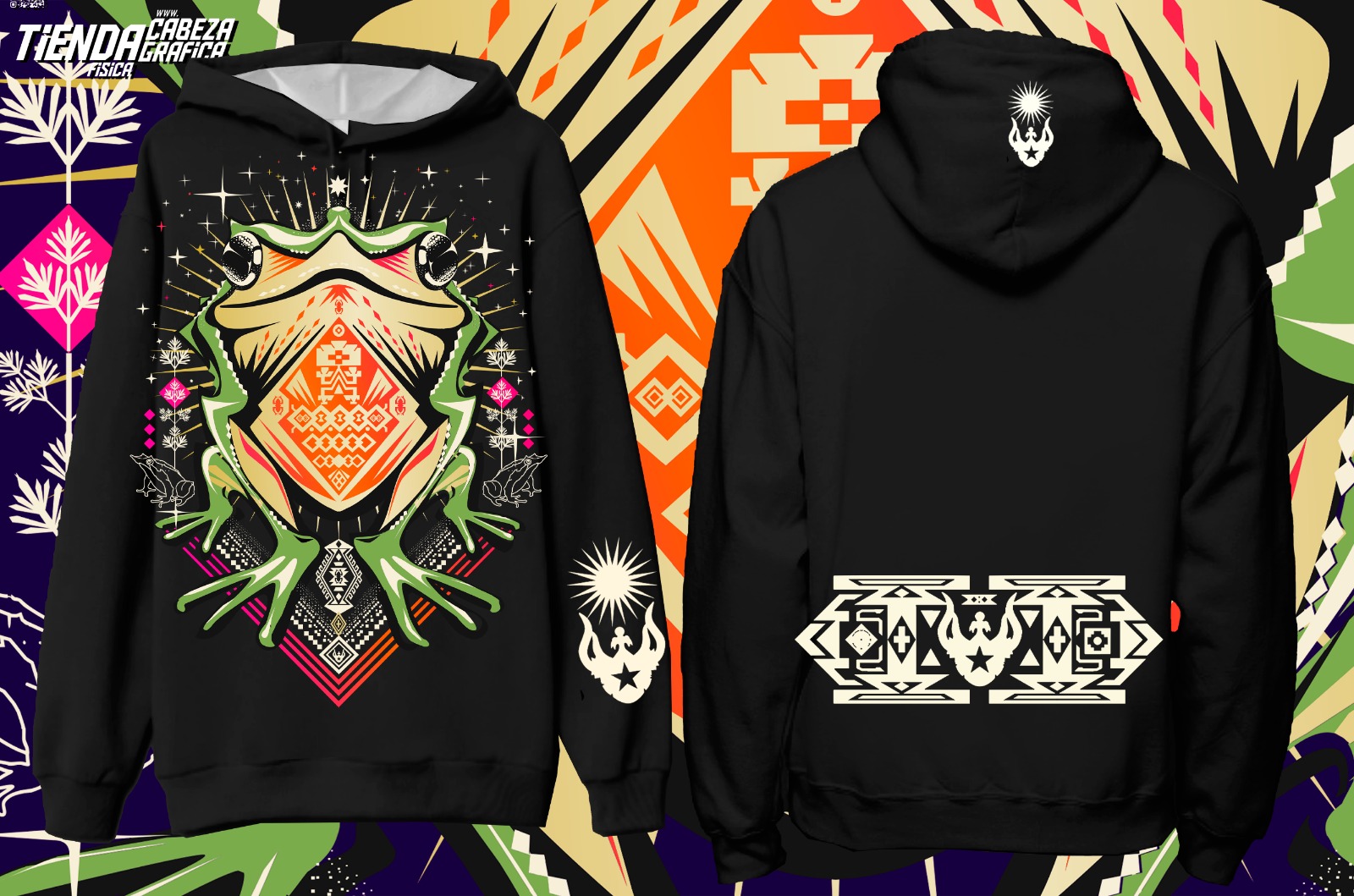 Polerón capucha Ranita de Darwin Unisex