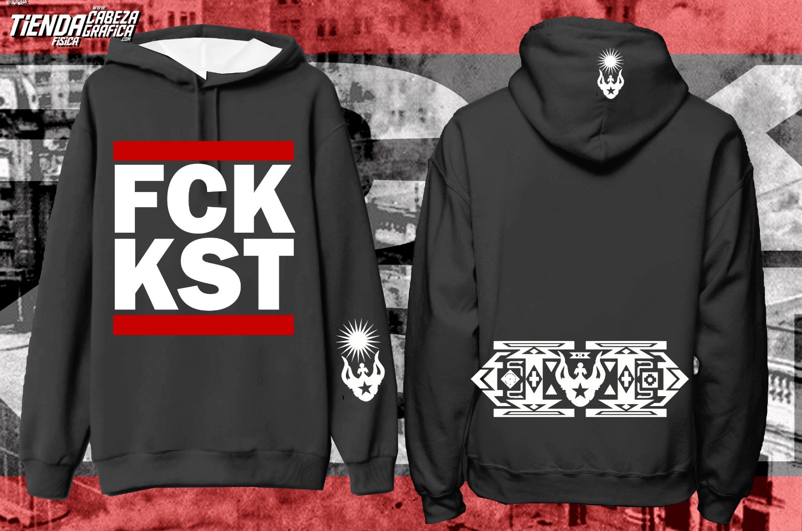 Polerón capucha FCK KST Unisex