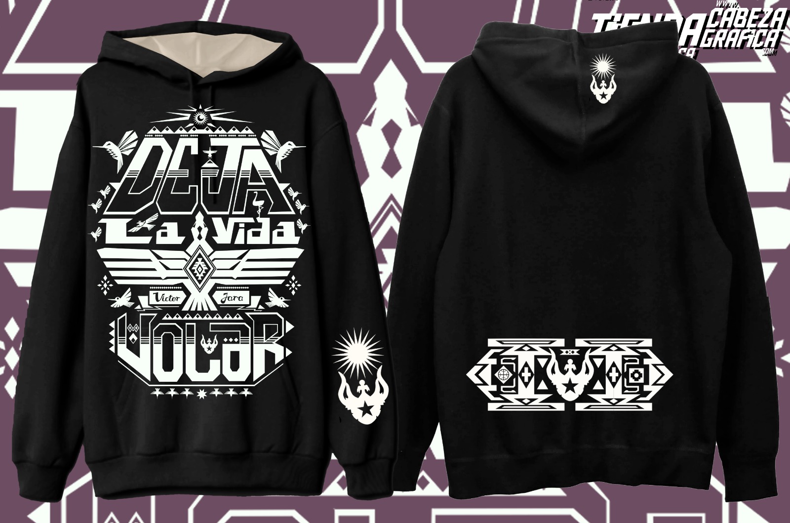 Polerón capucha Deja la vida volar Unisex