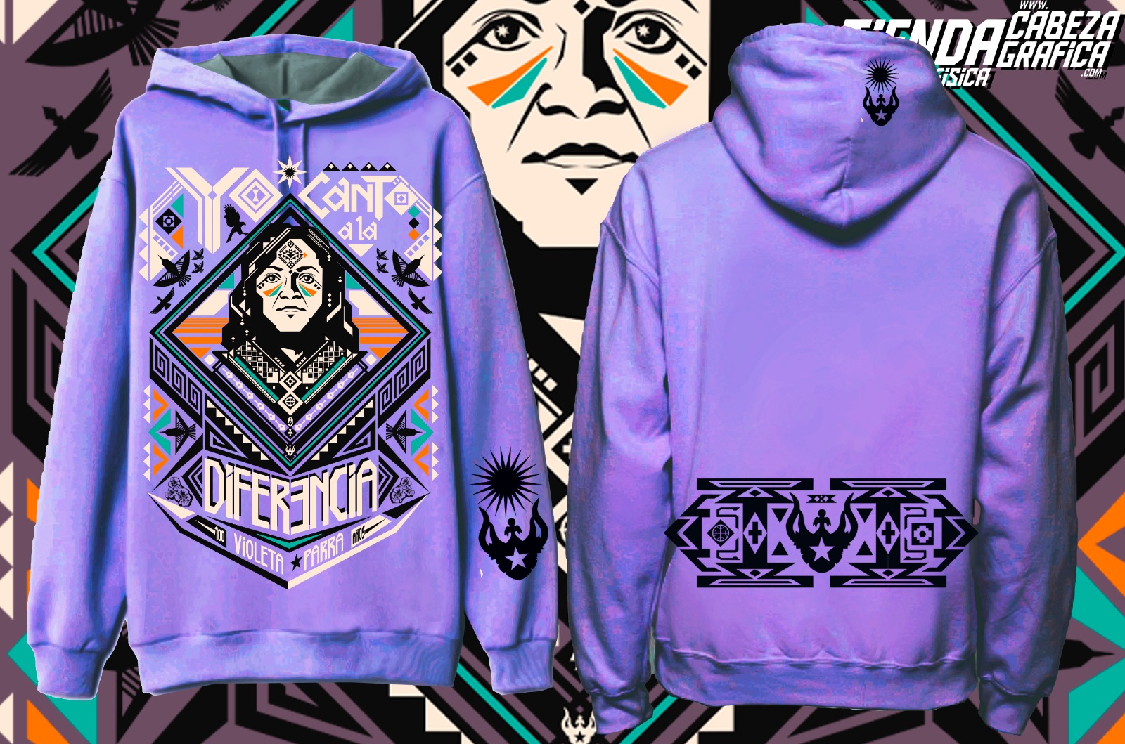 Polerón Canto a la diferencia Unisex Capucha