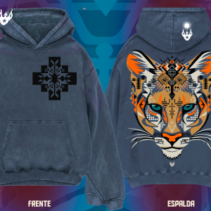 Polerón doble pangui con gorro tipo canguro