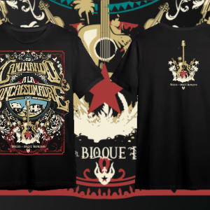 Polera Los Continentales Hombre – Homenaje a El Macha y Bloque Depresivo, 100% Algodón